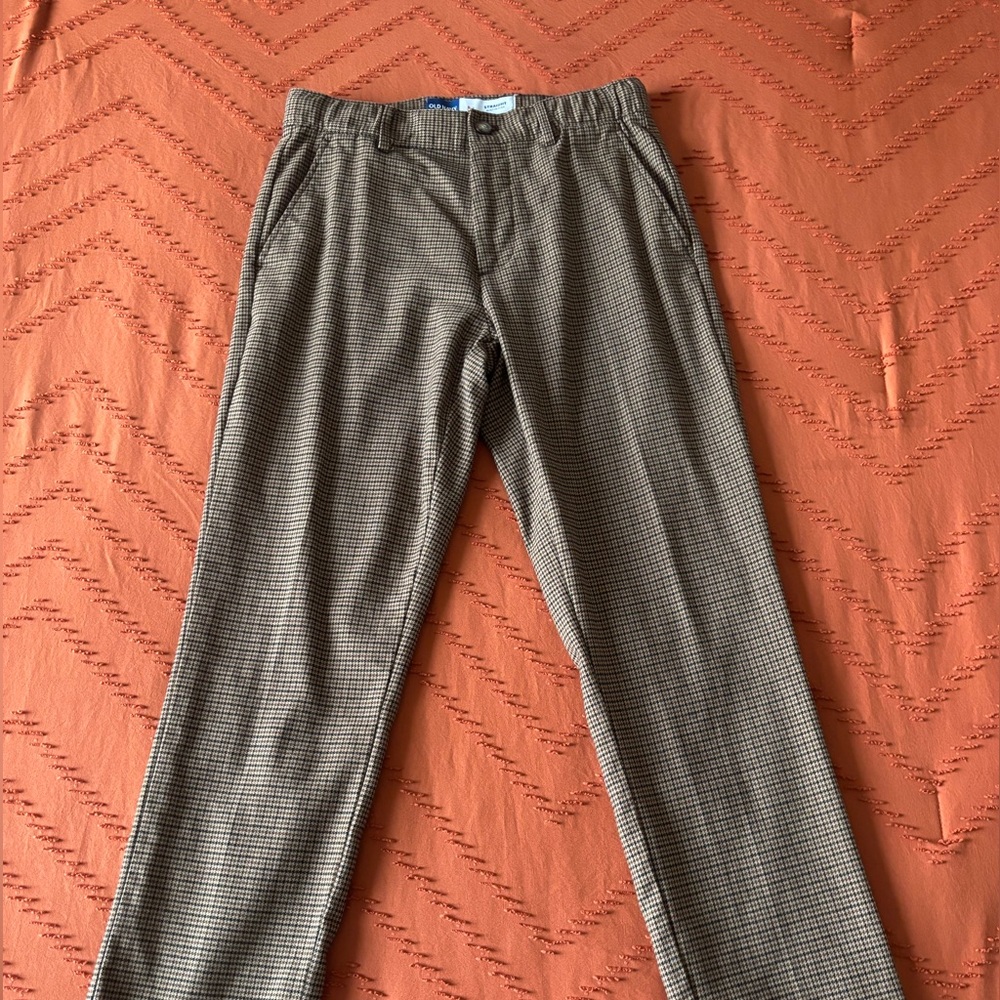 OLD NAVY Brown Checkered Pants